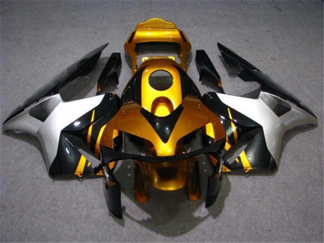 Gold Silber Schwarz CBR 600 RR 03-04 Verkleidungen Gold Silber Schwarz CBR 600 RR 03-04 Verkleidungen