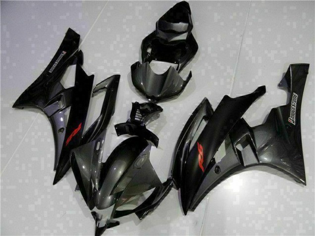 Grau Schwarz R6 06-07 Verkleidungen Grau Schwarz R6 06-07 Verkleidungen