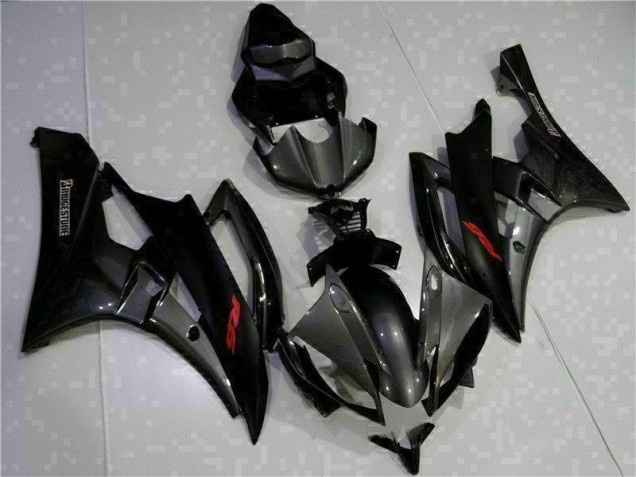 Grau Schwarz R6 06-07 Verkleidungen Grau Schwarz R6 06-07 Verkleidungen