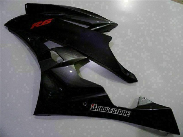 Grau Schwarz R6 06-07 Verkleidungen Grau Schwarz R6 06-07 Verkleidungen