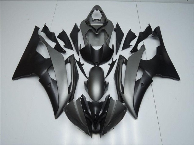 Grau Schwarz R6 08-16 Vollverkleidung Grau Schwarz R6 08-16 Vollverkleidung