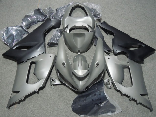 Grau Schwarz ZX6R 05-06 Verkleidungen Grau Schwarz ZX6R 05-06 Verkleidungen