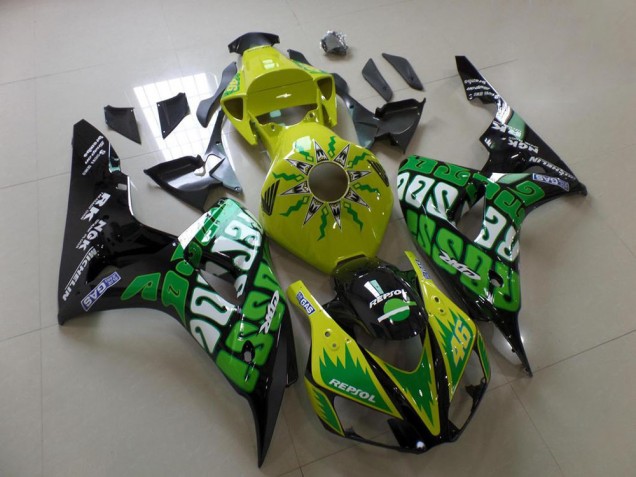 Grün Gelb Rossi CBR 1000 RR 06-07 Verkleidungen Grün Gelb Rossi CBR 1000 RR 06-07 Verkleidungen