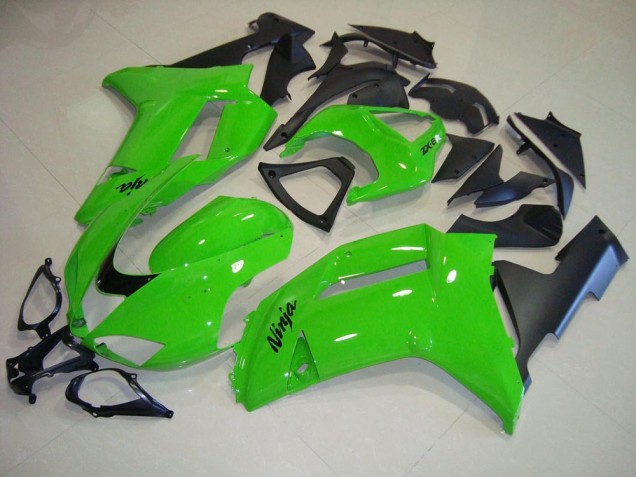 Grün Matt schwarz ZX6R 07-08 Verkleidungen