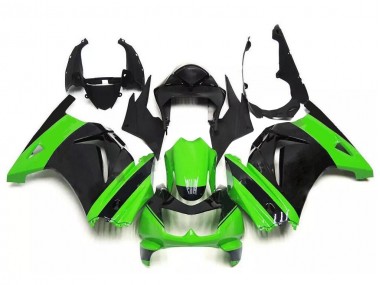 Grün Schwarz EX250 08-12 Verkleidungen