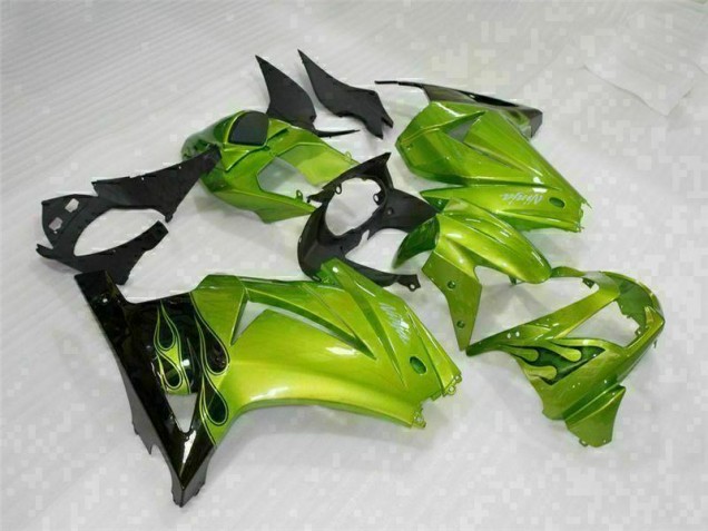 Grün Schwarz EX250 08-12 Verkleidungen & Plastik Grün Schwarz EX250 08-12 Verkleidungen & Plastik
