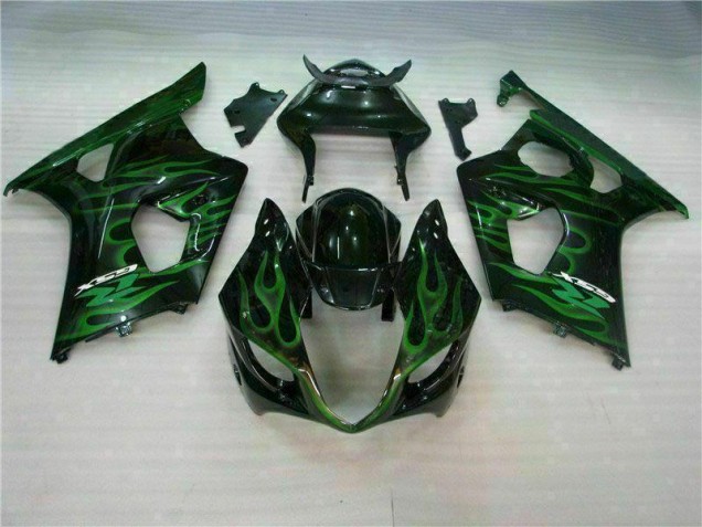Grün Schwarz GSXR 1000 K3 03-04 Verkleidungen