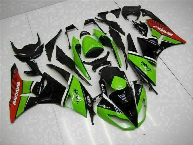 Grün Schwarz Rot ZX6R 09-12 Verkleidungen Grün Schwarz Rot ZX6R 09-12 Verkleidungen