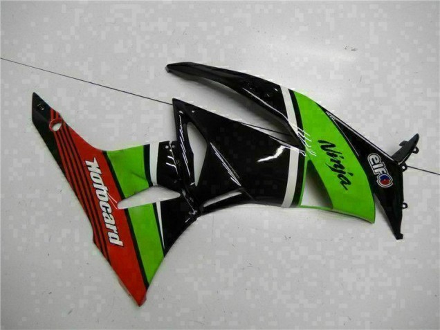 Grün Schwarz Rot ZX6R 09-12 Verkleidungen Grün Schwarz Rot ZX6R 09-12 Verkleidungen