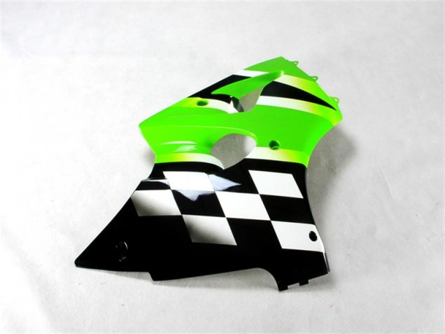 Grün Schwarz Weiß ZX6R 00-02 Verkleidung