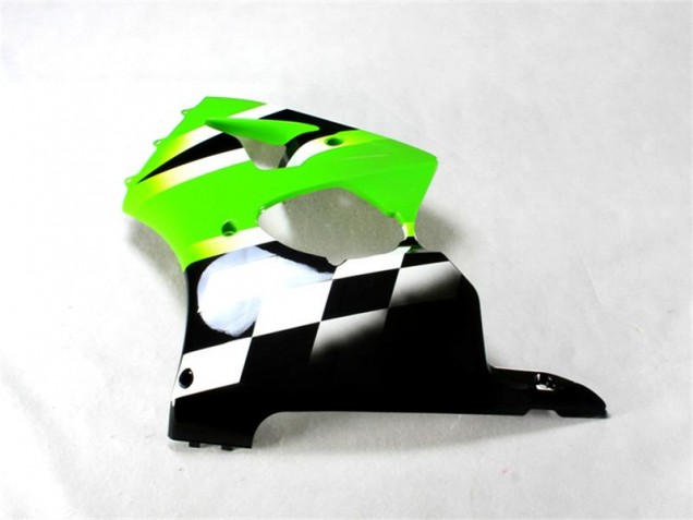 Grün Schwarz Weiß ZX6R 00-02 Verkleidung