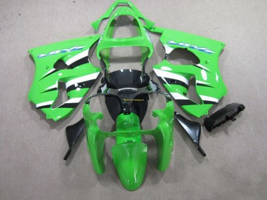 Grün Schwarz Weiß ZX6R 00-02 Verkleidungen