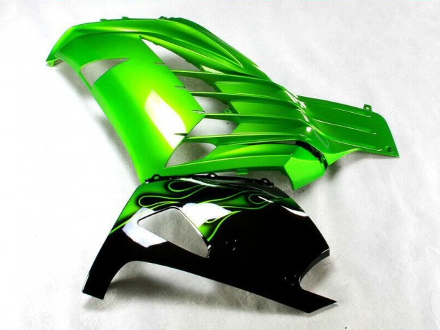 Grün Schwarz ZX14R ZZR 1400 12-21 Verkleidungen Grün Schwarz ZX14R ZZR 1400 12-21 Verkleidungen