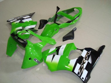 Grün Schwarz ZX6R 00-02 Verkleidung & Plastik