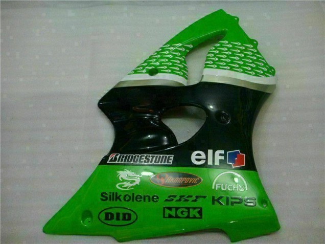 Grün Schwarz ZX6R 00-02 Verkleidungen & Plastik