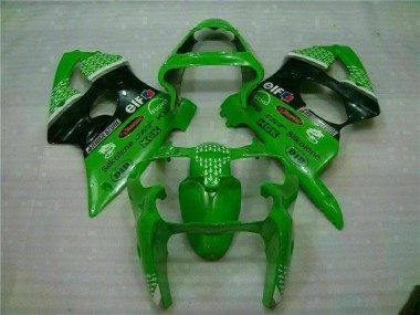 Grün Schwarz ZX6R 00-02 Verkleidungen & Plastik