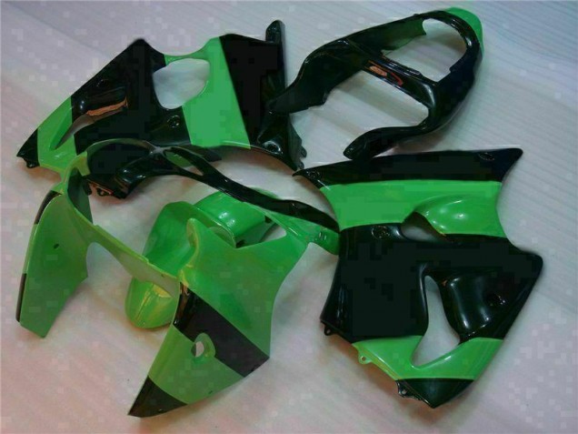 Grün Schwarz ZX6R 00-02 VollVerkleidungen & Plastik