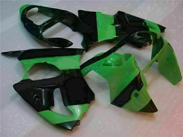 Grün Schwarz ZX6R 00-02 VollVerkleidungen & Plastik