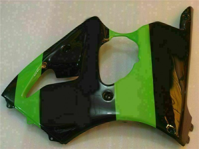 Grün Schwarz ZX6R 00-02 VollVerkleidungen & Plastik