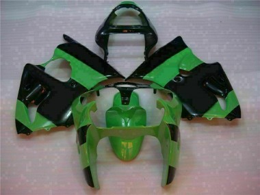 Grün Schwarz ZX6R 00-02 VollVerkleidungen & Plastik