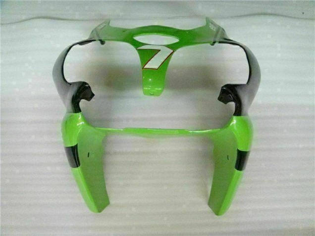 Grün Schwarz ZX6R 00-02 Vollverkleidung