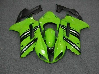Grün Schwarz ZX6R 07-08 Verkleidungen