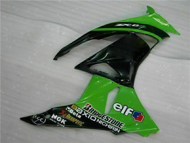 Grün Schwarz ZX6R 09-12 Verkleidungen Grün Schwarz ZX6R 09-12 Verkleidungen