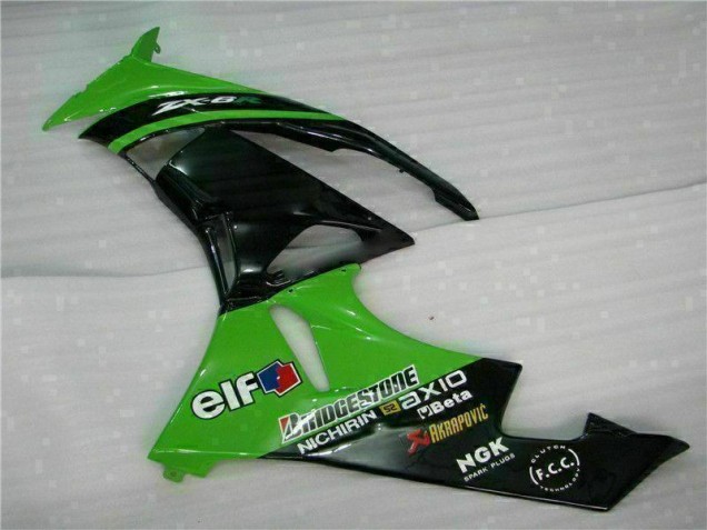 Grün Schwarz ZX6R 09-12 Verkleidungen Grün Schwarz ZX6R 09-12 Verkleidungen