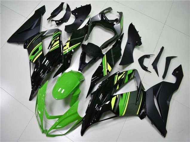 Grün Schwarz ZX6R 13-18 Vollverkleidung Grün Schwarz ZX6R 13-18 Vollverkleidung