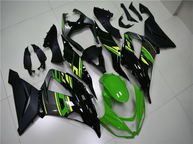 Grün Schwarz ZX6R 13-18 Vollverkleidung Grün Schwarz ZX6R 13-18 Vollverkleidung