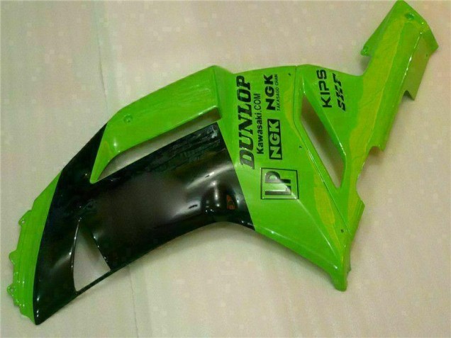 Grün Schwarzer Dunlop ZX6R 07-08 Verkleidungen Grün Schwarzer Dunlop ZX6R 07-08 Verkleidungen