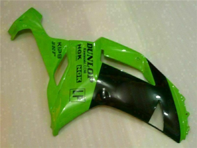 Grün Schwarzer Dunlop ZX6R 07-08 Verkleidungen Grün Schwarzer Dunlop ZX6R 07-08 Verkleidungen