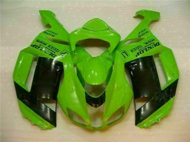Grün Schwarzer Dunlop ZX6R 07-08 Verkleidungen