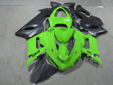 Grün Schwarzer Ninja 636 ZX6R 05-06 Verkleidungen
