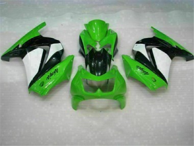 Grün Schwarzer Ninja EX250 08-12 VollVerkleidungen & Plastik