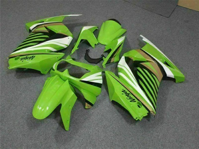 Grün Weiß Schwarz Ninja EX250 08-12 Verkleidungen