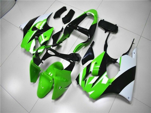 Grün Weiß Schwarz ZX6R 00-02 Verkleidungen