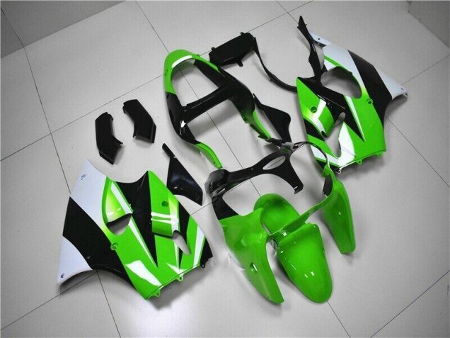 Grün Weiß Schwarz ZX6R 00-02 Verkleidungen