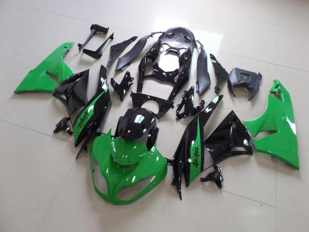 Grün und Schwarz ZX6R 09-12 Verkleidungen