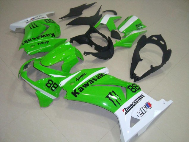 Grün und Weiß ZX 250R 08-12 Verkleidungen Grün und Weiß ZX 250R 08-12 Verkleidungen