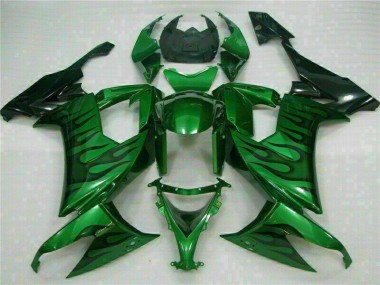 Grüne Flamme ZX10R 08-10 Verkleidungen