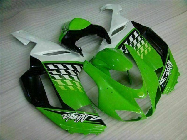 Grüner Weißer Ninja ZX6R 07-08 Verkleidungen Grüner Weißer Ninja ZX6R 07-08 Verkleidungen