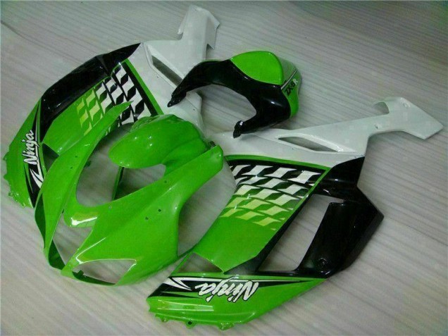 Grüner Weißer Ninja ZX6R 07-08 Verkleidungen Grüner Weißer Ninja ZX6R 07-08 Verkleidungen