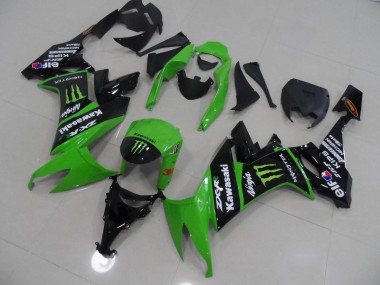 Grünes und Schwarz Monster ZX10R 08-10 Verkleidungen