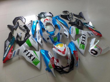 Hell blau Fixi GSXR 1000 K9 09-16 Verkleidungen