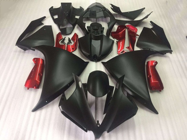 Matt Schwarz Glänzend Rot R1 09-11 Verkleidungen