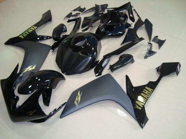 Matt Schwarz Gold R1 07-08 Verkleidungen Matt Schwarz Gold R1 07-08 Verkleidungen