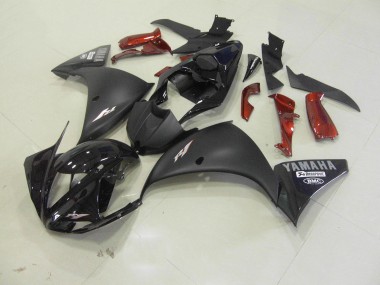 Matt Schwarz R1 09-11 Vollverkleidung