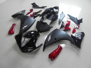 Matt Schwarz Rot R1 09-11 Verkleidungen