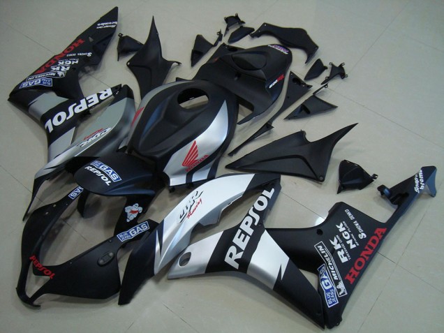 Matt Schwarz Silber Repsol CBR 600 RR 07-08 Verkleidungen Matt Schwarz Silber Repsol CBR 600 RR 07-08 Verkleidungen